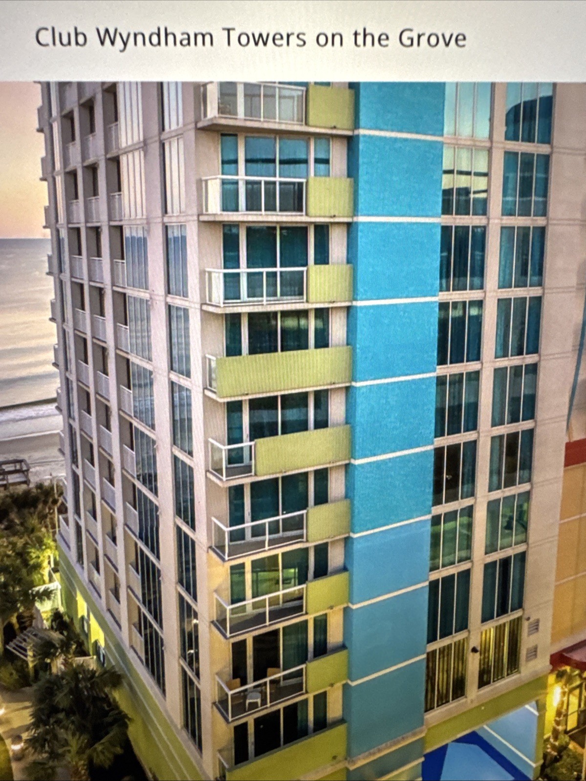 Club Wyndham Towers on the Grove – 2 Bdrm – North Myrtle Beach ￼SC