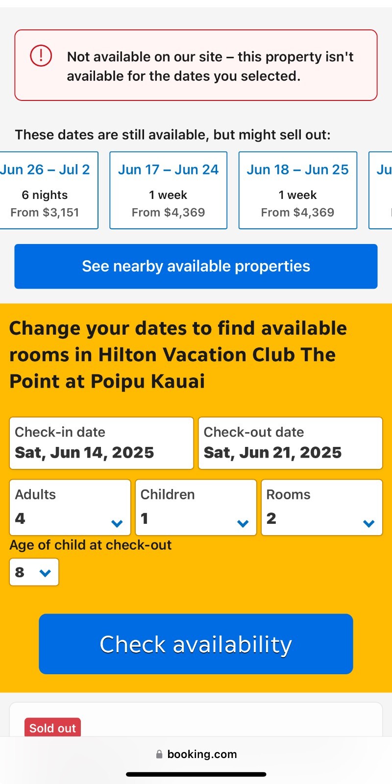 7-Night Stay at Hilton Vacation Club The Point at Poipu Kauai-Oceanfront 2 BedRm
