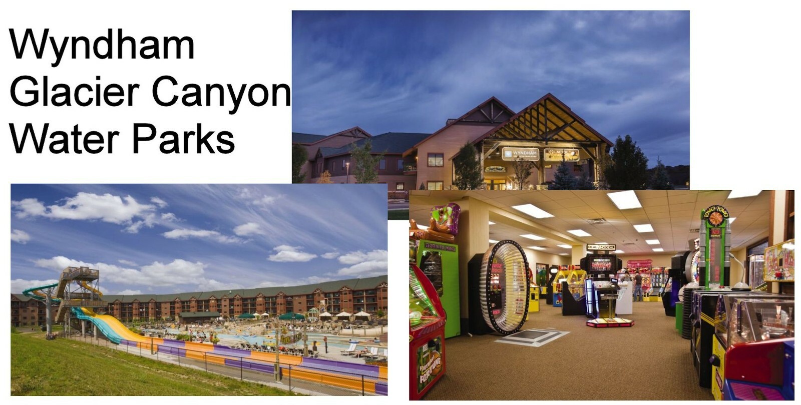 Wisconsin Dells Wilderness Wyndham Glacier Canyon, 3 BR, 9/11-9/14, 10 passes