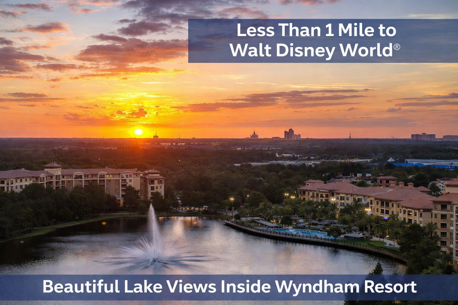 Wyndham Bonnet Creek Closest to Disney 1BR Deluxe Sleeps 4 Checkin 8/3 4 Night