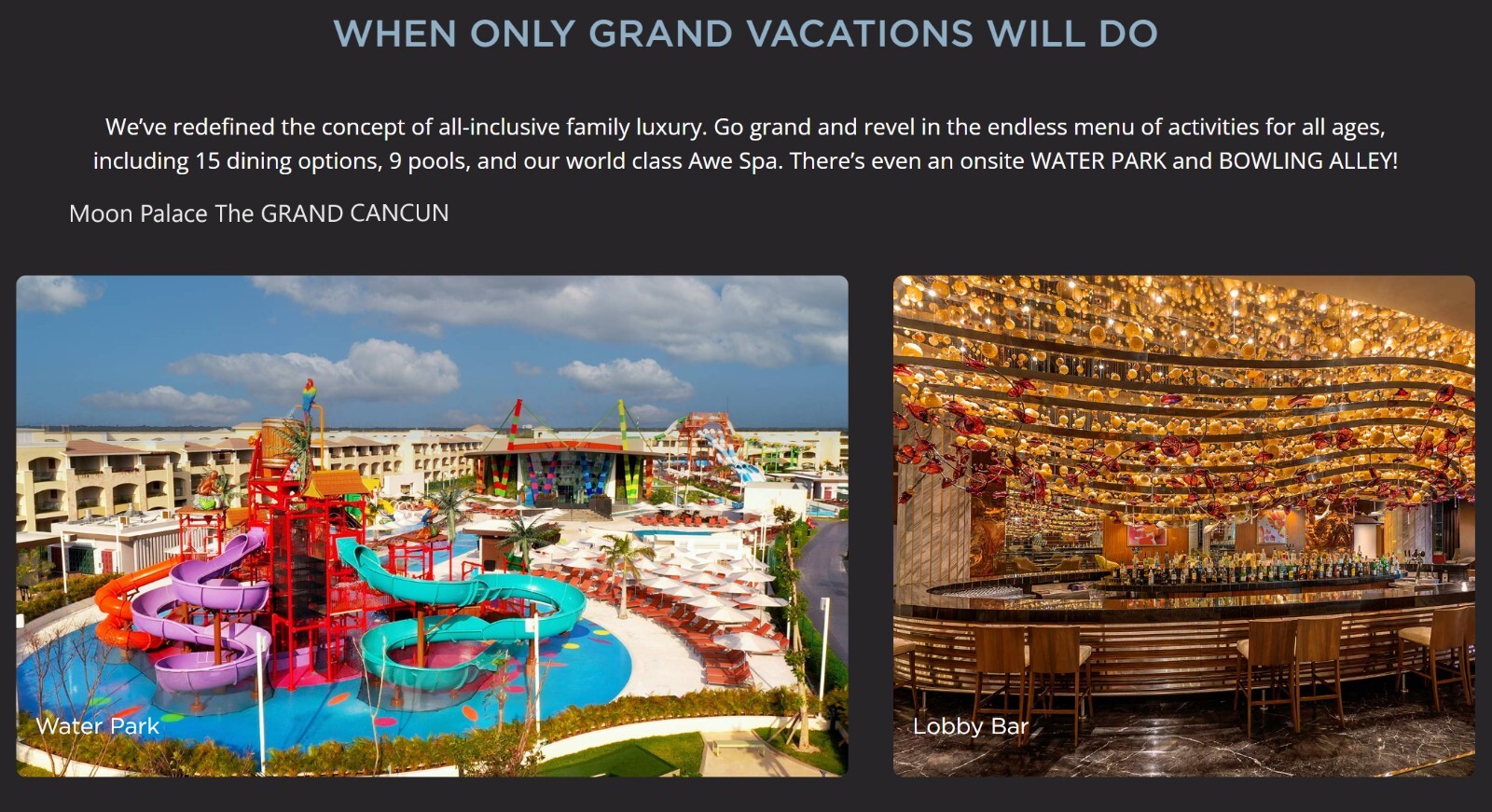 Grand Moon Palace Vacation – All Inclusive Resort – 5 Star