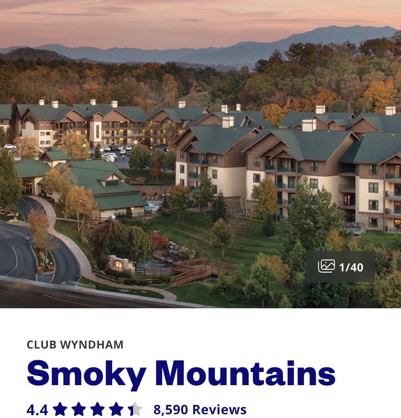 WYNDHAM Smoky Mountains 2 Bdrm DELUXE 4 Nights RENTAL 8/10 – 8/14 2026 Tennessee
