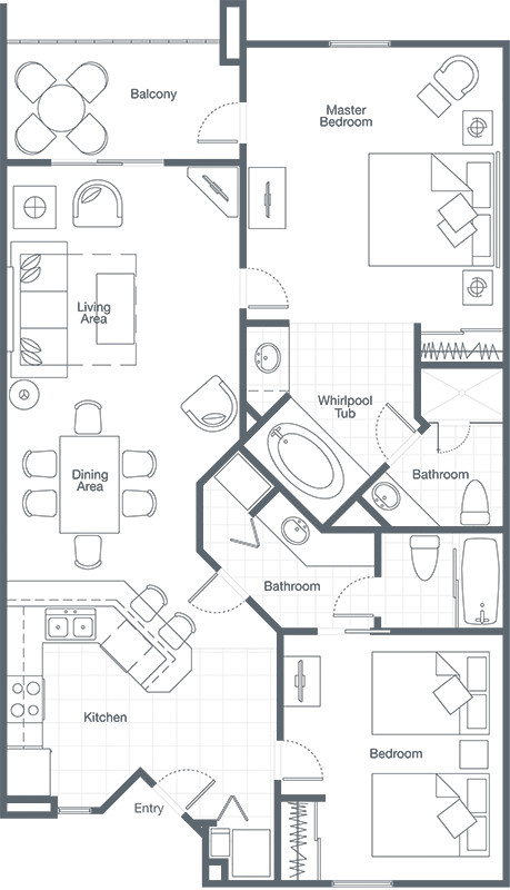Sheraton Broadway Plantation. Two-Bedroom Villa. Myrtle Beach, SC.