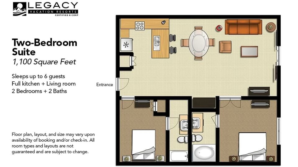 Legacy Vacation Club Orlando ~FL~ 2BR/Sleeps 6 ~ 7Nts Weekly Rental 2025