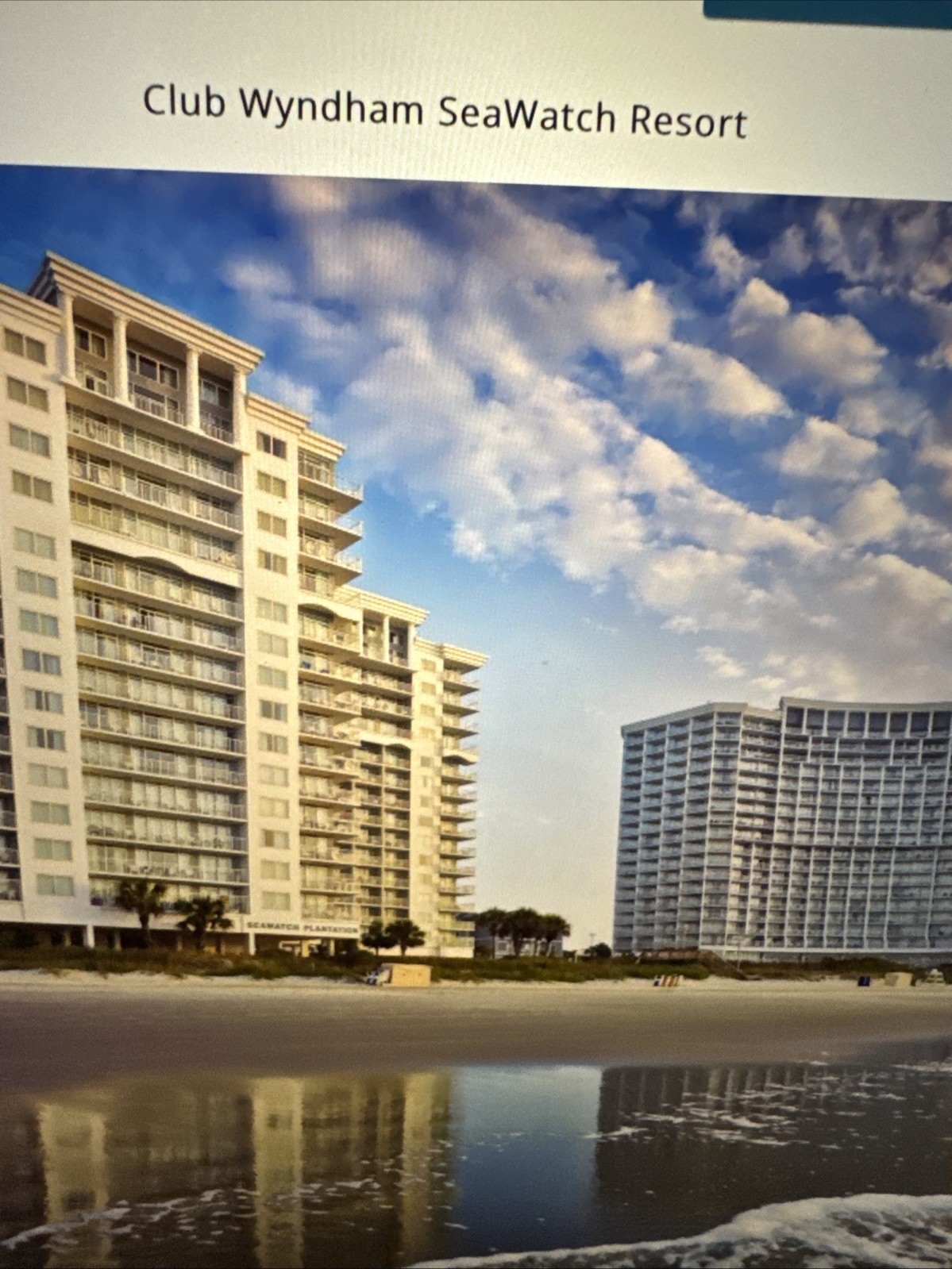 Club Wyndham SeaWatch Resort – 2 Bdrm – Myrtle Beach SC