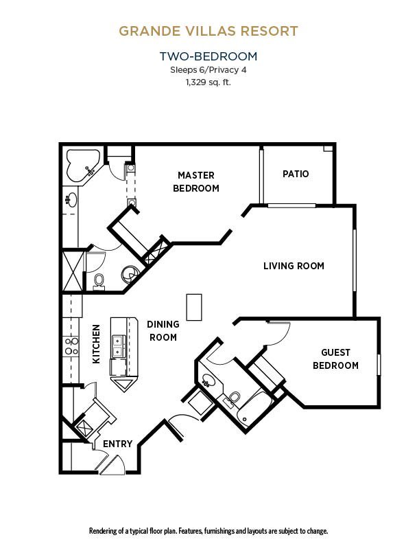 Grande Villas Resort- Orlando FL-Kissimmee 2 bdrm near disney Jan Feb March w/e