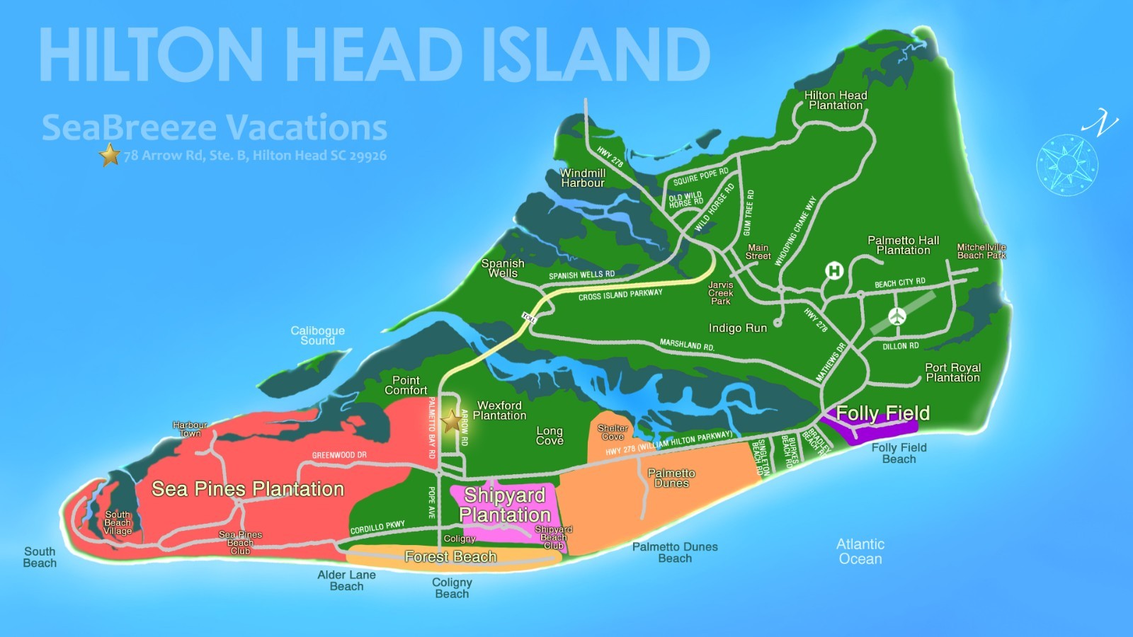Hilton Head Rental, July 25-Aug 1, Port O’Call 3BR/2BA, FREE GOLF & TENNIS