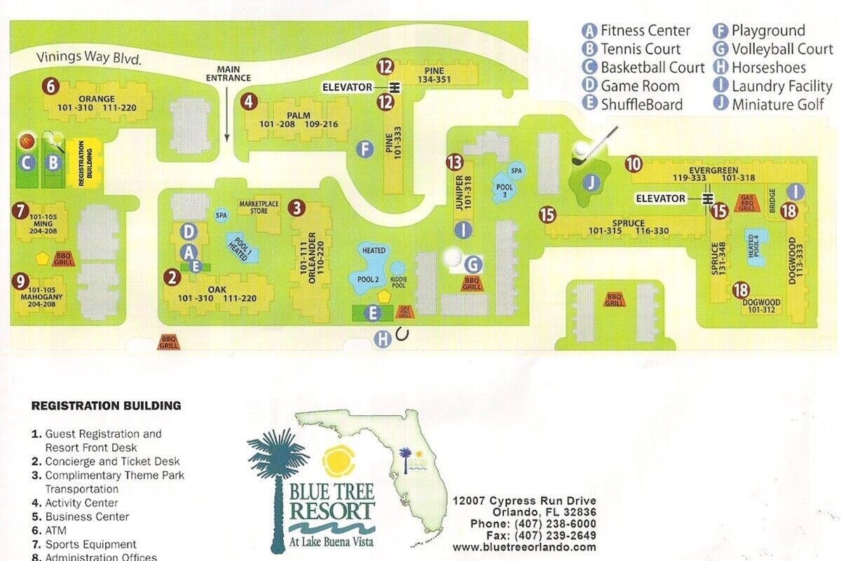 Blue Tree Resort – Orlando, Florida ~2BR/Sleeps 6 ~ 7Nts JUNE/JULY/AUGUST 2026