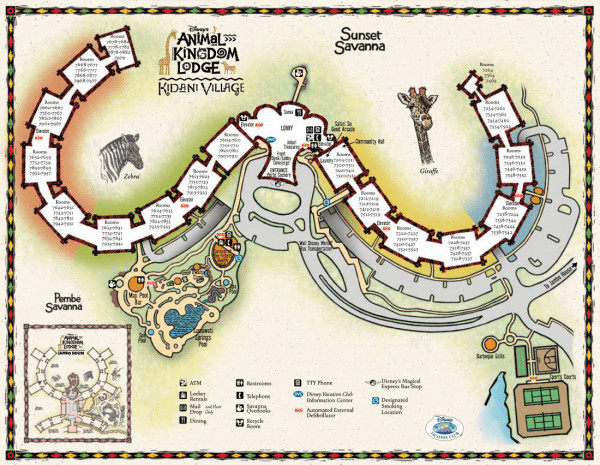 Disney Animal Kingdom Villas Kidani Village Hotel ANY 4 Nights ANY YEAR 2 BR