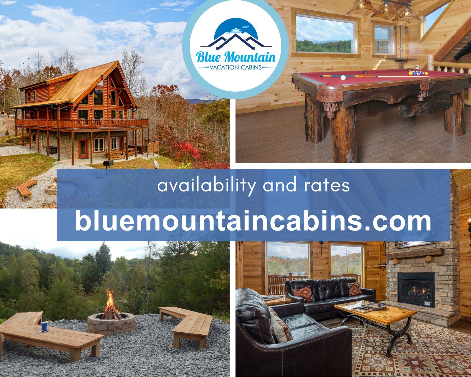 7 Nts Aug Smoky Mountains Gatlinburg & Pigeon Forge Vacation Rental 5 bd/3.5 ba