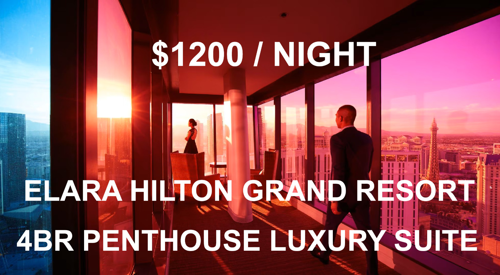 Hilton Elara Las Vegas 4BR PENTHOUSE 7 NIGHTS 2024 better than Hyatt Marriott