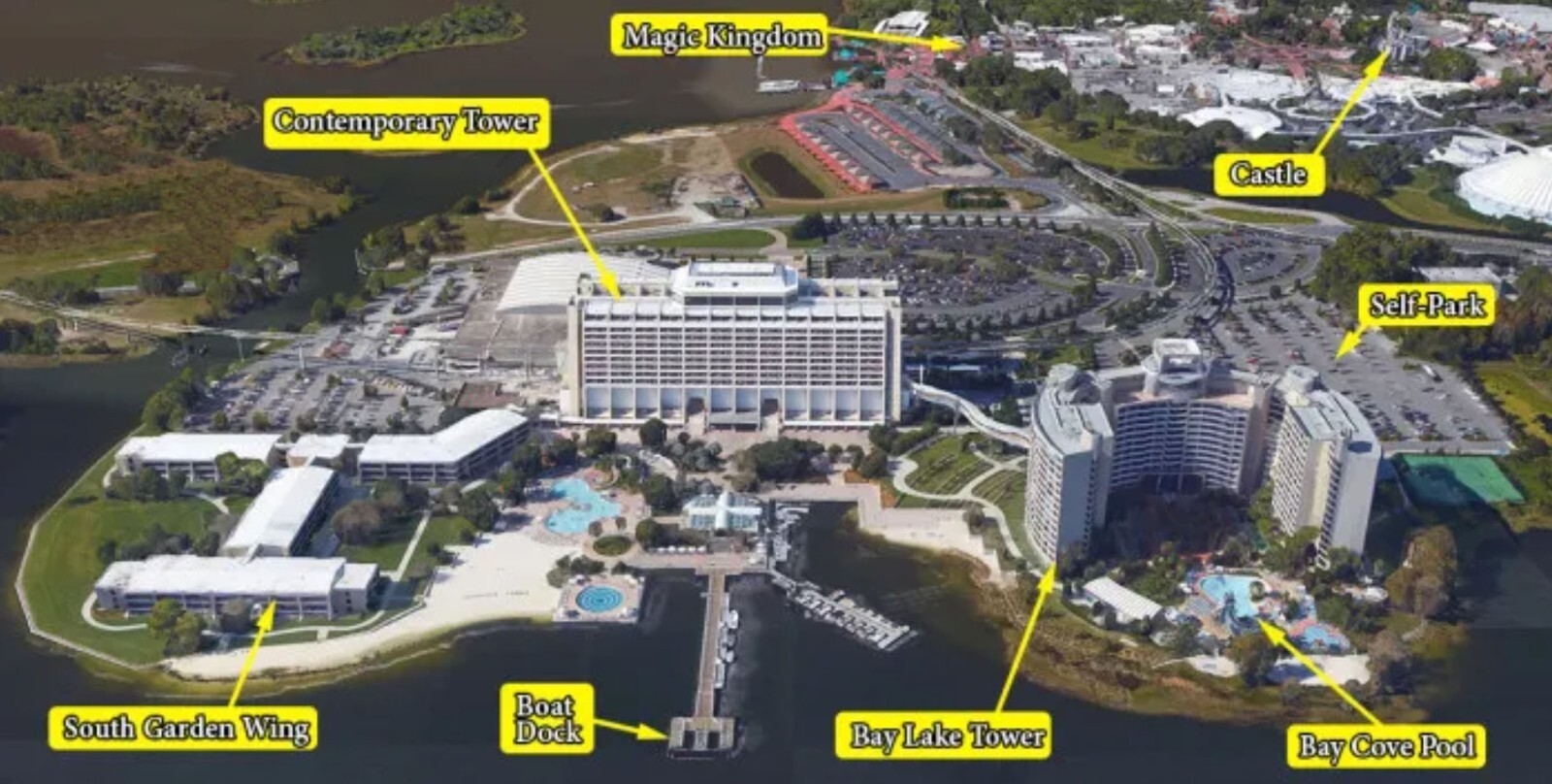 Disney Bay Lake Tower Contemporary Resort Hotel ANY 6 Nights ANY YEAR STUDIO