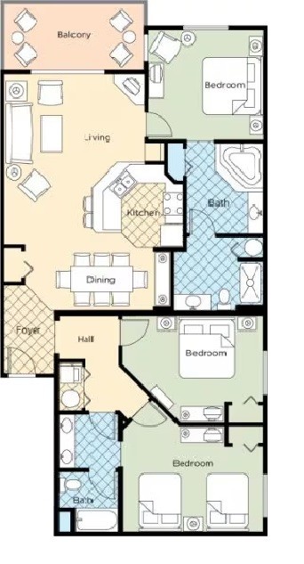 Wyndham Branson @ Mountain Vista, 3BR Deluxe, Sleeps 10, 7N, August 8-15