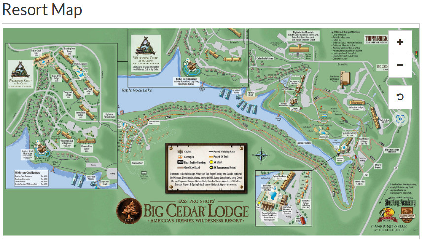 Wilderness Club Big Cedar Ridgedale MO 2-bedroom lodge – 3 nights 10/12-10/15