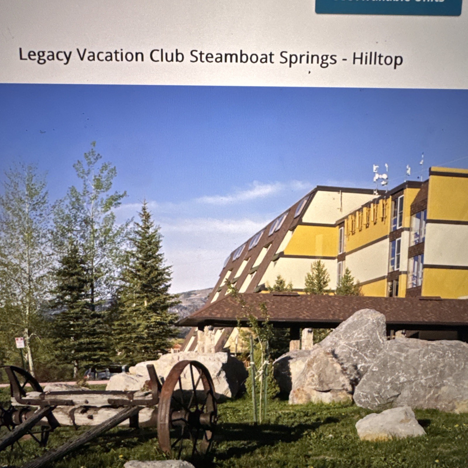 Legacy Vacation Club – Steamboat Springs (Hilltop) 2 BDRM Nov 14-21