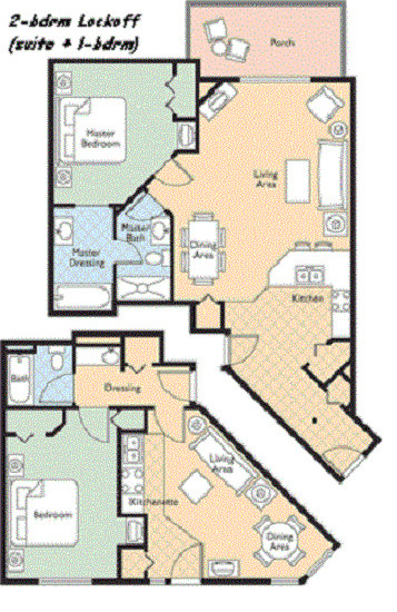 Wyndham Branson @ The Meadows, 2BR Lockoff, Sleeps 8, 5N, August 9-14