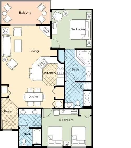 Wyndham Branson @ Mountain Vista, 2BR Deluxe, Sleeps 8, 5N, August 2-7