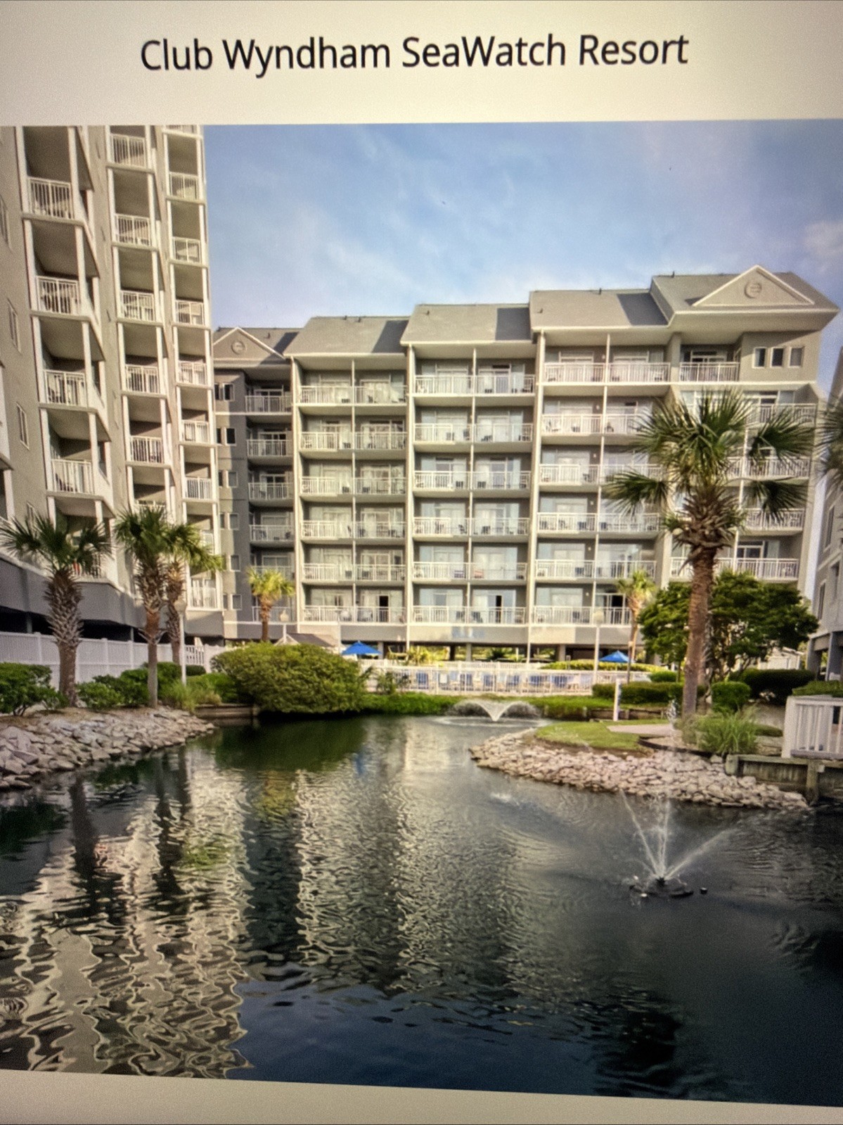 Club Wyndham SeaWatch Resort – 2 Bdrm – Myrtle Beach SC
