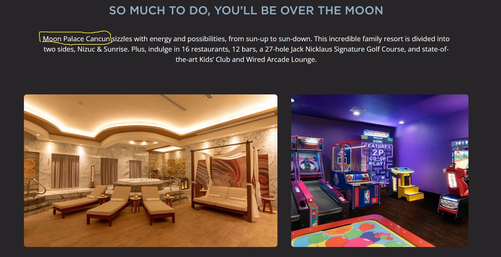 Grand Moon Palace Vacation – All Inclusive Resort – 5 Star