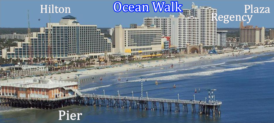 WYNDHAM OCEAN WALK DAYTONA BEACH, 2BR DELUXE 1237 SQ FT SLEEPS 8, 5 NIGHTS 5/2-7